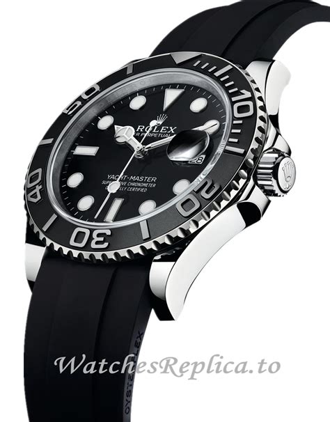 rolex yacht master black dial replica|rolex yachtmaster homage.